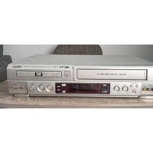 Sanyo DVW-6100 DVD/VCR Combo Player. No Remote. For Parts. VCR Works, DVD Maybe